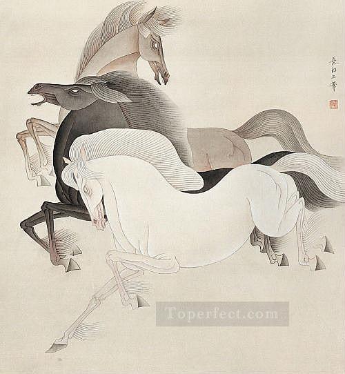 Feng cj caballos chinos Pintura al óleo